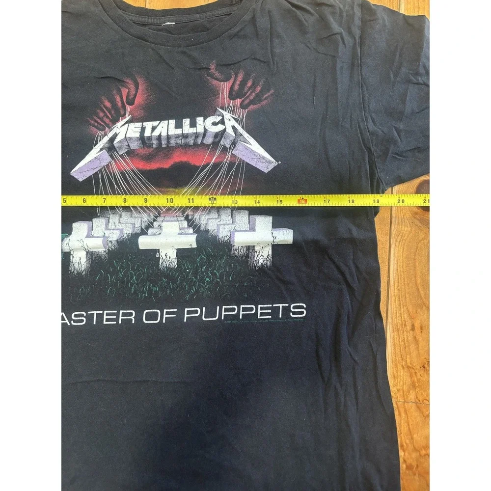 Vintage 2007 Metallica Master of Puppets Band T-Shirt Men's Black Medium
